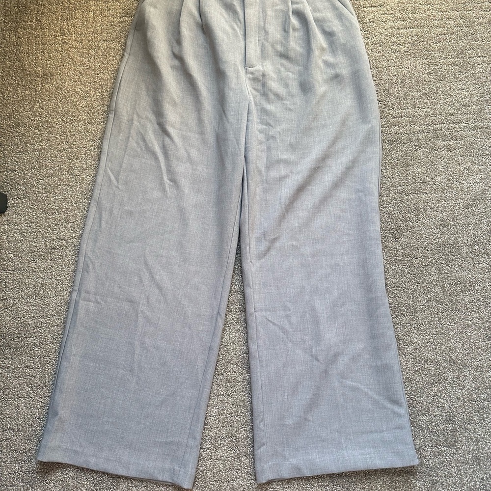 Abercrombie & Fitch Gray Dress Pants Straight-Leg